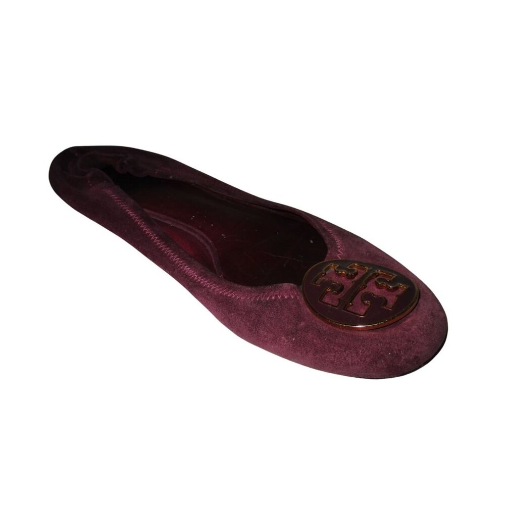 Tory Burch Purple Plum Suede Ballet Flats - 7M